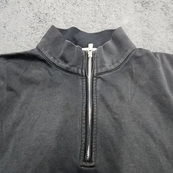 PETER MILLAR Men's 1/4 Zip Pullover Black Sweater Size L - Picture 3 of 14